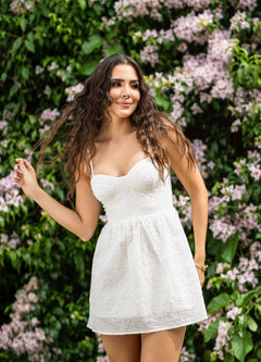 VESTIDO OJALILLO NAIA BLANCO